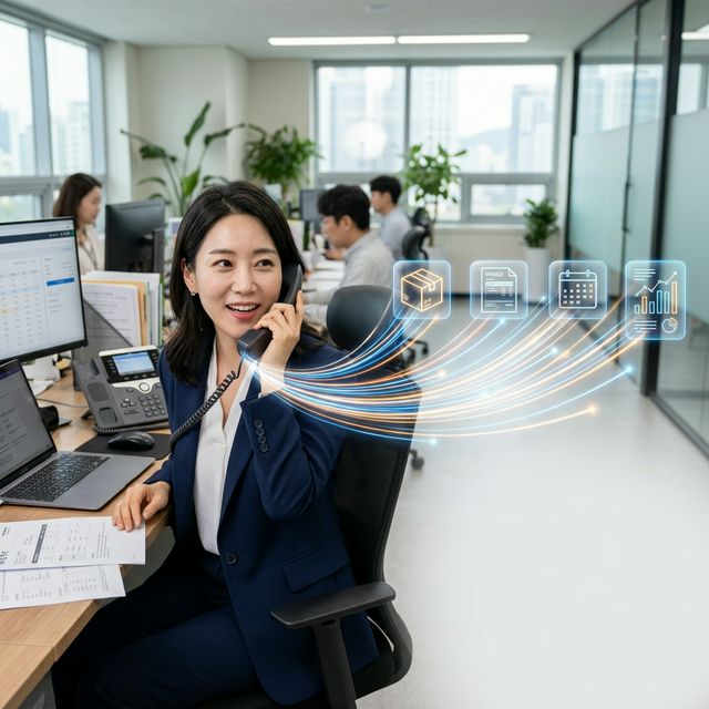 Professional consultant on VoIP phone for factory automation AI